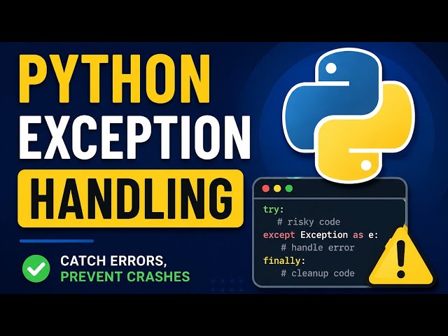Python Exception Handling Tutorial for Beginners | Try Except Explained 🚀