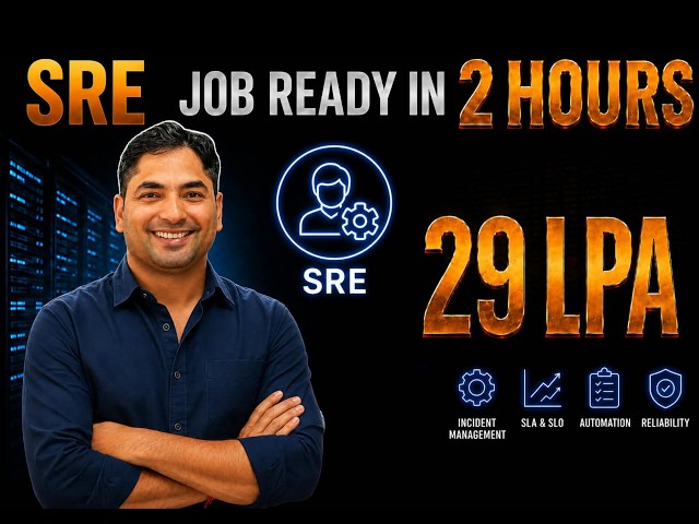Complete SRE Roadmap 2026 + Skills, Projects & Interviews, If you want a 29+ LPA SRE Job.