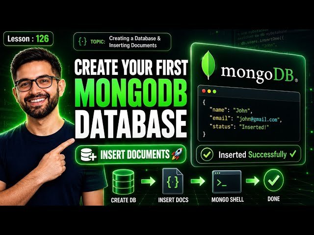MongoDB Tutorial for Beginners: How to Create Database & Insert Documents (mongosh & Compass)