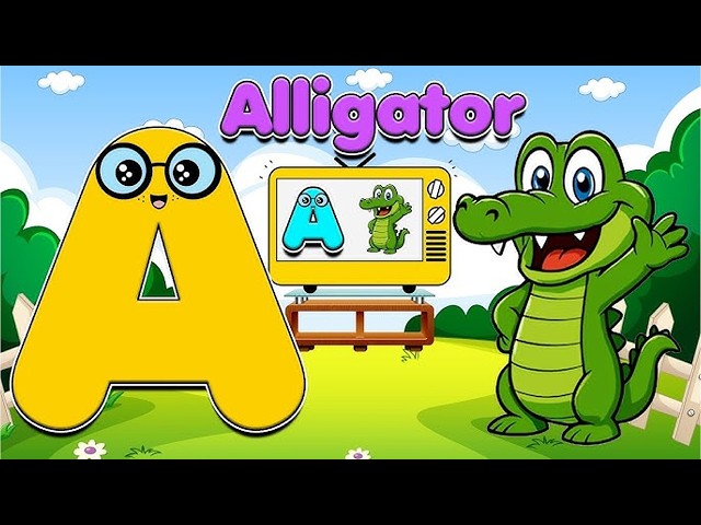 Angel Words ABC: A for Alligator Alphabets - Learning Alphabet Words for Kids