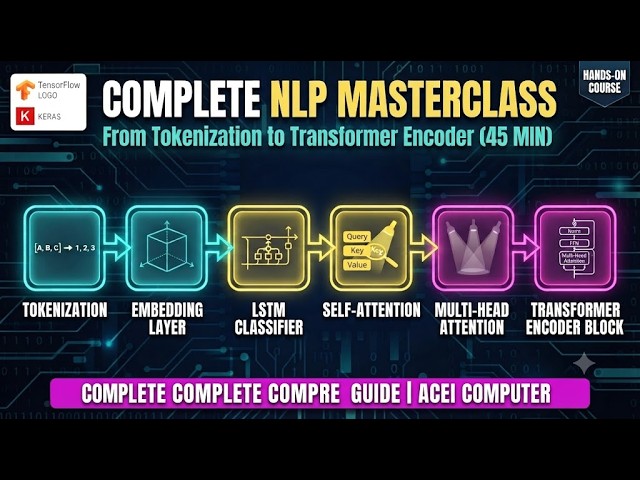 #aceicomputer NLP & Deep Learning class: From Tokenization to Transformer Encoder Blocks  TensorFlow