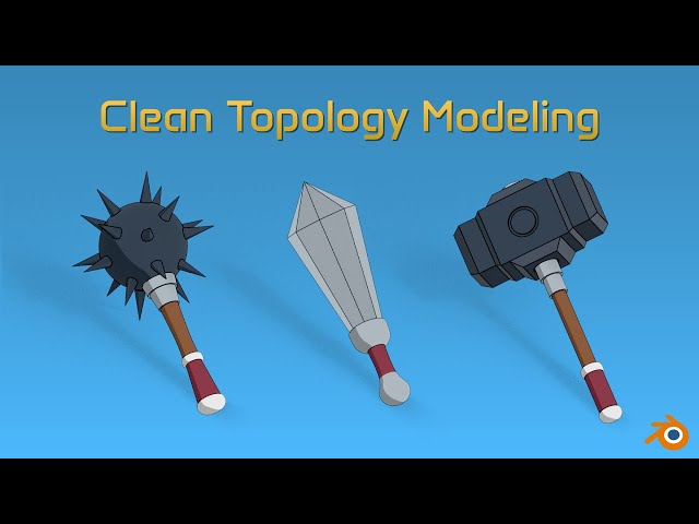 Modeling Medieval Weapon Pack in Blender - Mace, Sword, Hammer