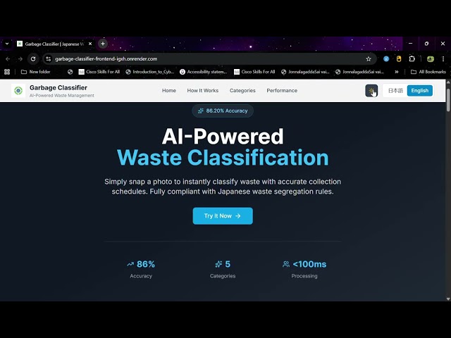 AI Garbage Classifier | TensorFlow & Next.js | Full Project Demo