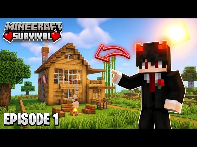 Minecraft Pe Survival Series Ep.1 😍 l1.20| Made House and Iron Armour  | #minecraft