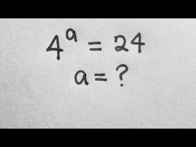 Solve for a in this nice Algebra equation | Math Olympiad Mathematics