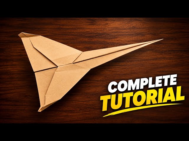How to Make a Super Fast Paper Airplane 💥 (Easy Tutorial)!!