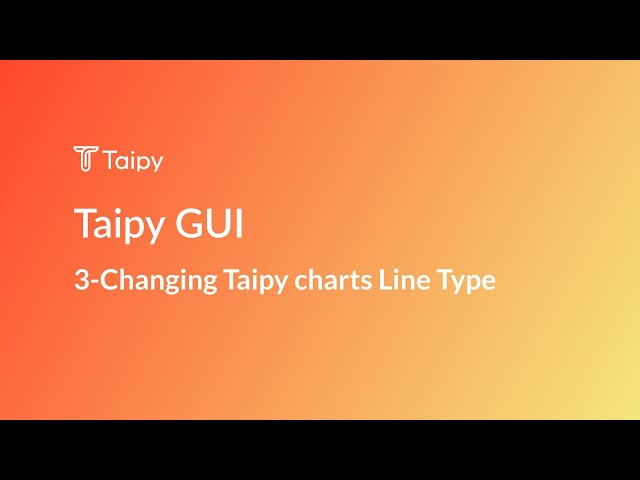 3 - Changing line types using Taipy charts