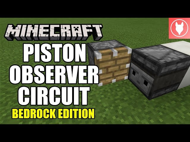 Minecraft Bedrock - Piston Observer Circuit ( Xbox / MCPE / Windows 10 / Switch )