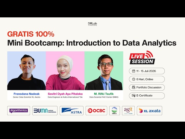 Mini Bootcamp: Introduction to Data Analytics (SQL, Python, Excel) Batch 12