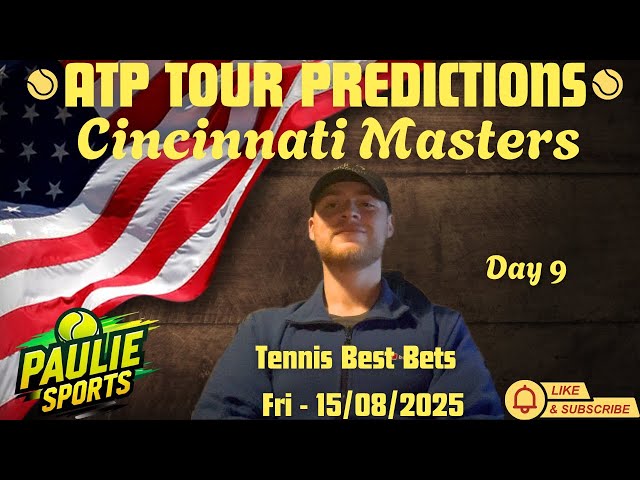 ATP Cincinnati Masters | Tennis Predictions Today 15/08/2025 | Betting Breakdown #tennis #america