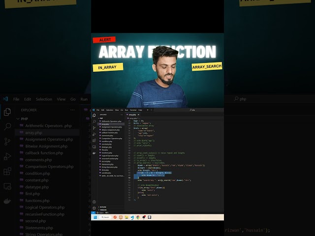 What's the SECRET to Mastering ARRAY FUNCTION? #php #coding #phpdeveloper