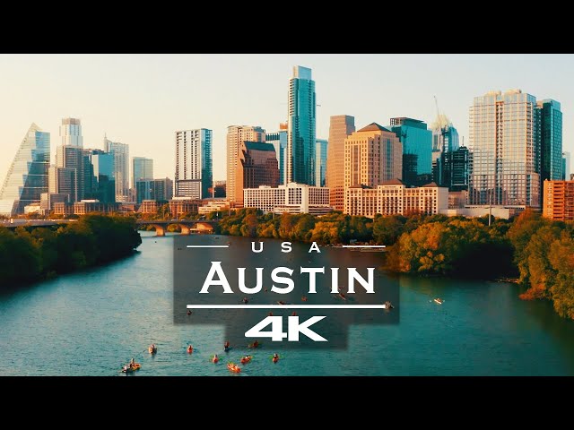 Austin - Texas , USA 🇺🇸 - by drone [4K]