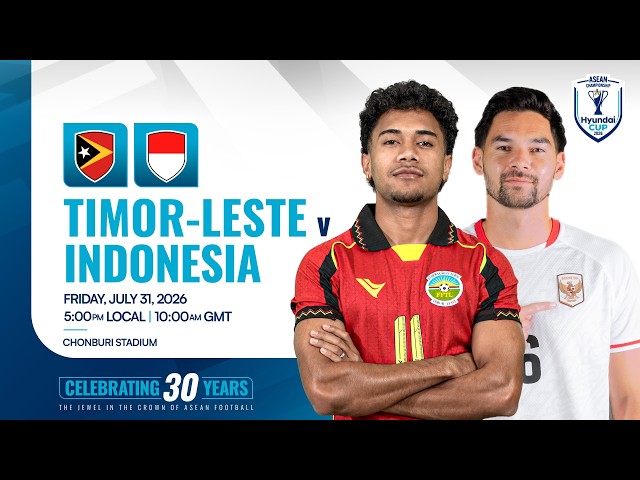 EN VIVO | Timor Oriental (TLS) vs Indonesia (IDN) | Fase de grupos de la ASEAN Hyundai Cup™ 2026