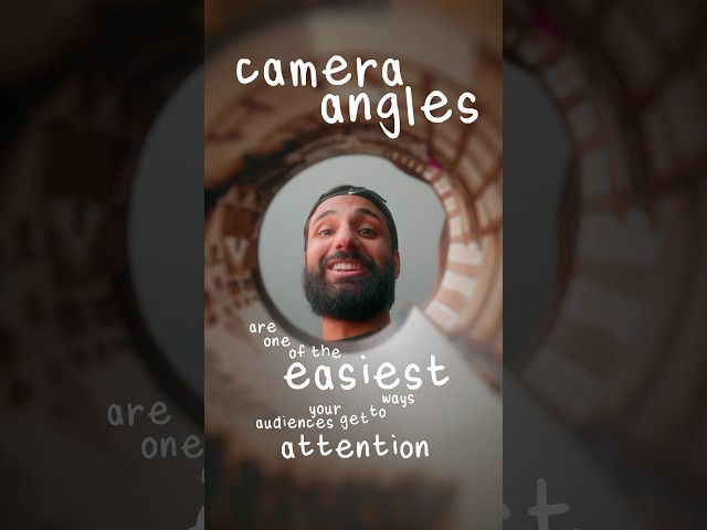 The THREE BEST Camera Angles #filmmaking