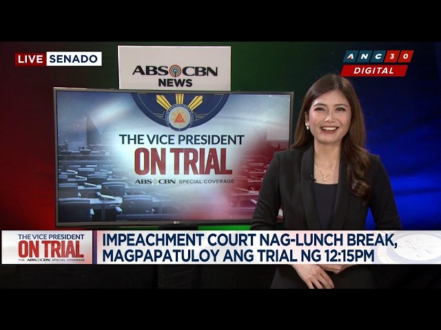 WATCH: ABS-CBN’s Victoria Tulad recaps first half of VP Sara impeachment trial day 31 | ANC