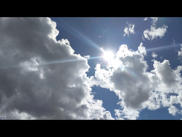 Clouds and sun time-lapse - Free stock footage