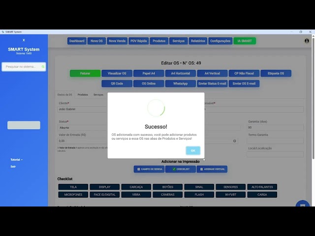 How to Create a Service Order (SMART System)