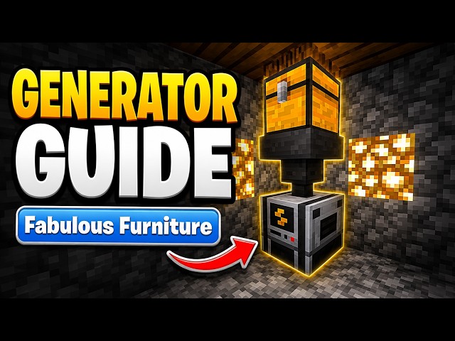 ⚡ How to Use the Generator in Fabulous Furniture! Minecraft Bedrock Addon Guide