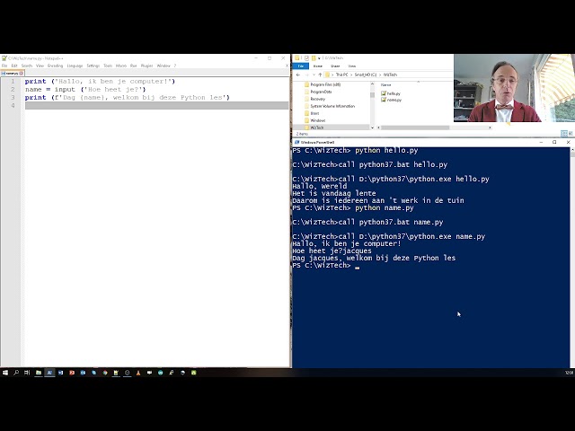 Programmeren in Python - Maken van een programma-bestand en het gebruik van if .. elif .. else