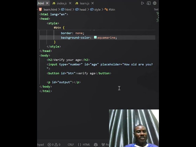 Html, CSS & JavaScript Boolean Operation + If Else