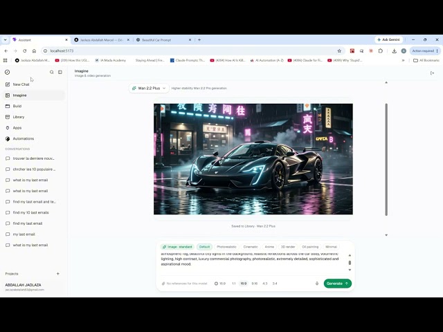 Assistant — workspace IA full-stack autour du Vercel AI SDK.