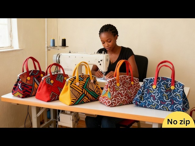 The Easiest Bag You’ll Ever Sew! -One Circle, No Complex Patterns!