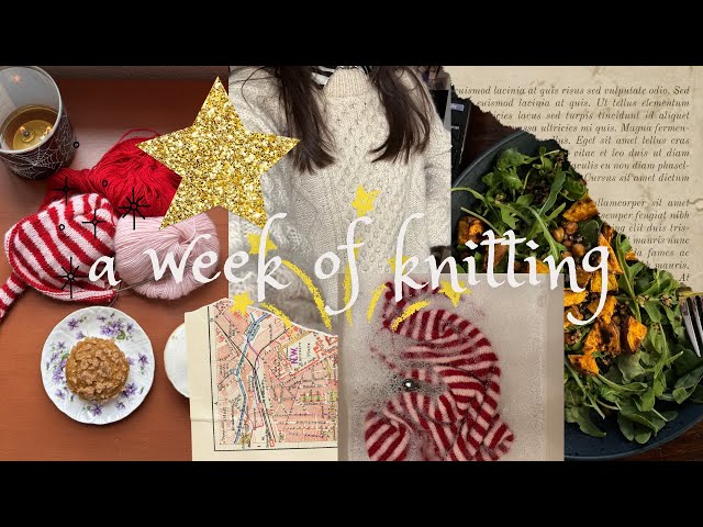a week of knitting | finished objects, baking, new cast on