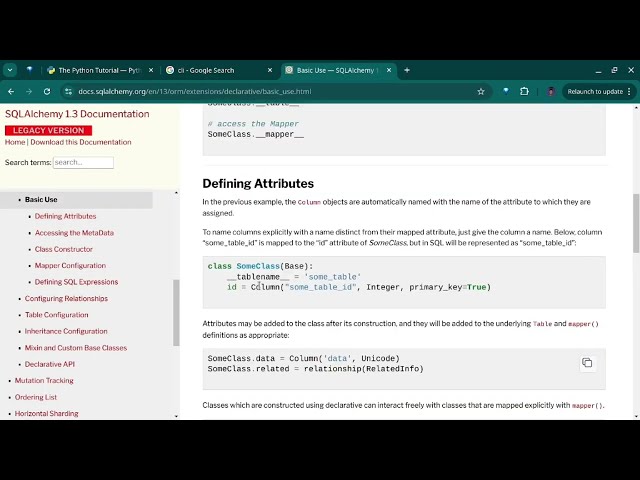 Designing and Modeling with SQlAlchemy