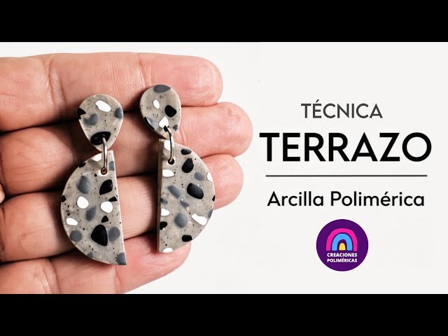 How to create a TERRAZZO effect with polymer clay (Step-by-step) | Creaciones Poliméricas