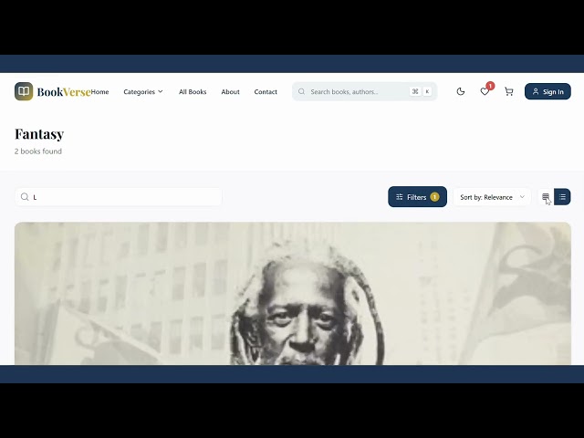 Online Bookstore Website Template