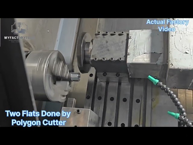 Two Side Flat in CNC Machine | Polygon CNC | CNC | Linear Machine | Factory Video