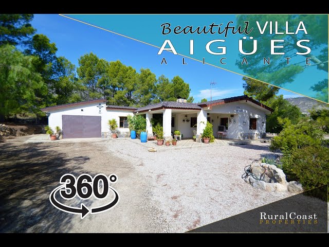 360º VIRTUAL TOUR. RUSTIC VILLA IN AIGÜES, ALICANTE / NOT AVAILABLE