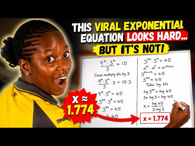 This Viral Exponential Equation Looks Hard... But It's Not!