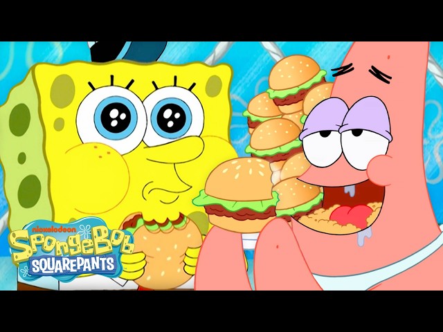 3 Hours of One Krabby Patty Moment From EVERY SpongeBob Episode 🍔 | SpongeBob
