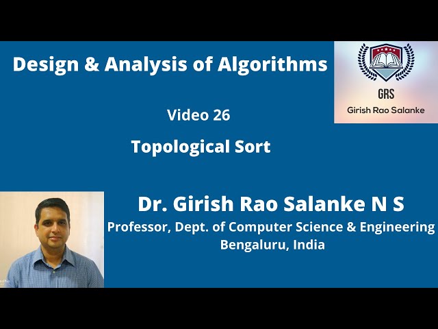 26  Topological Sort