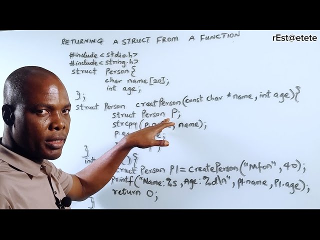 Understanding Struct Creation and Return in C. #C90 #education #everyone