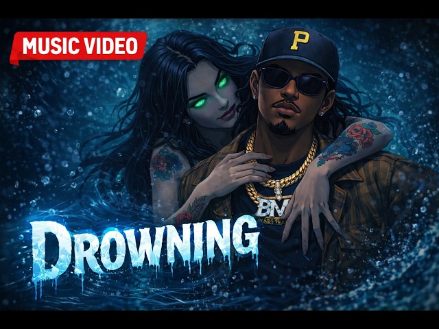 Doc Dolla  -  Drowning  ( Animated Lyric  Visualizer)