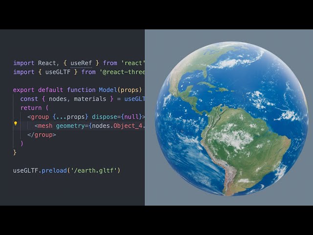 How to import a 3D model into React application using React Three Fiber