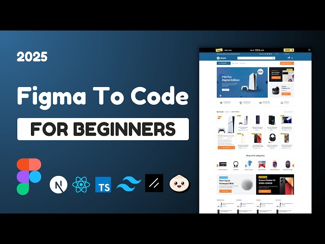How to Turn Figma Designs into code with Next.js, Tailwind CSS,  Shadcn in 2025