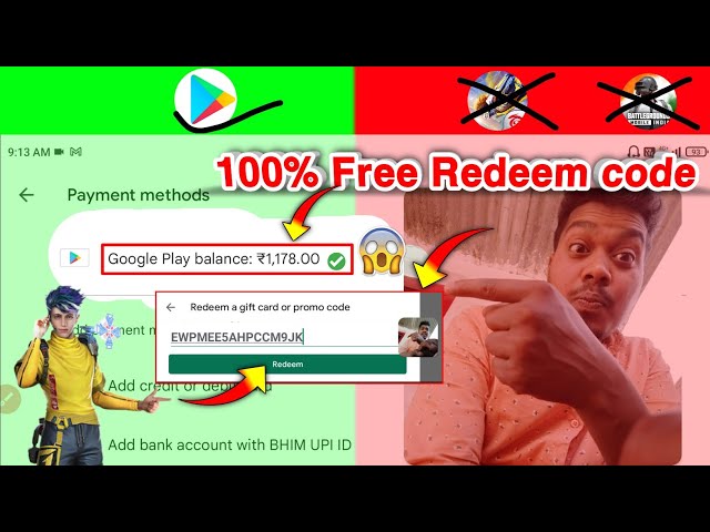 New Trick !! Free ₹0/- google Redeem codes for playstore | How to get free gift code