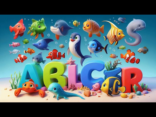 ABC Song with Ocean Animals: Shark, Whale, Dolphin & Sea Life Fun!