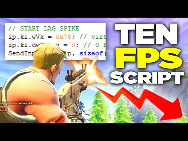 Can YOU WIN with a 10 FPS LAG Script in Fortnite?