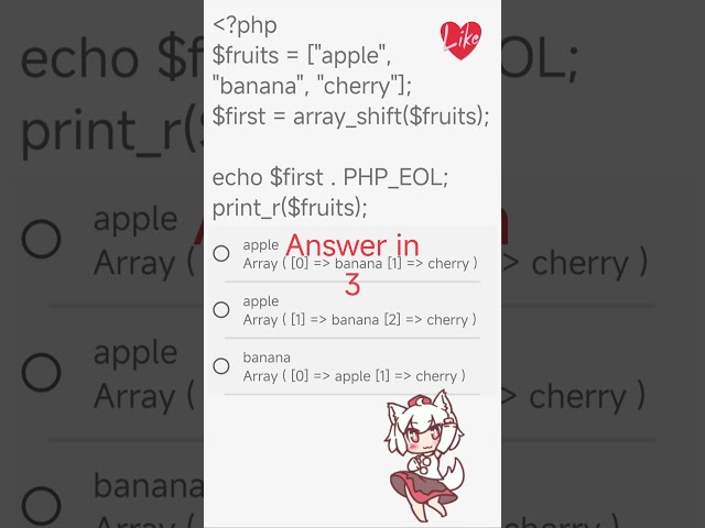 #php #php8 #question #interview #programming #coding #development #tutorial #webdevelopment #array