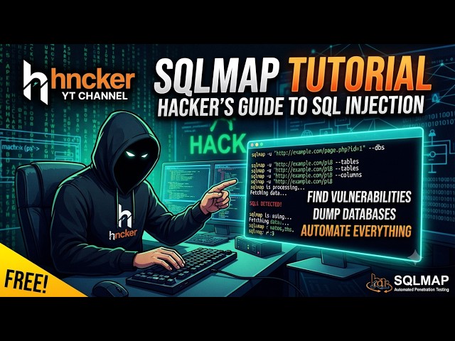 SQLMap Full Tutorial - Database Hacking Explained Step by Step | HNCKER
