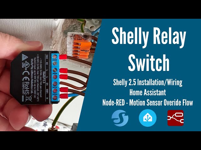 Shelly Relay Switch - Installation and configuration as motion sensor override