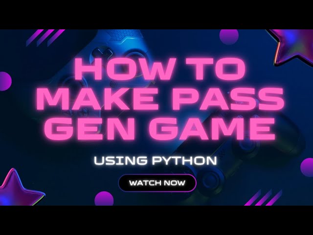 My First game | How to build games in using of python language. Password generator Game  .