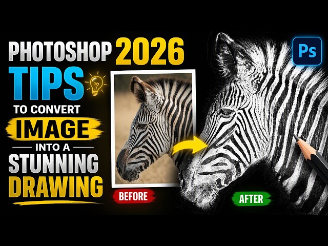 Photoshop 2026 Tips to Convert Image into a Stunning Drawing