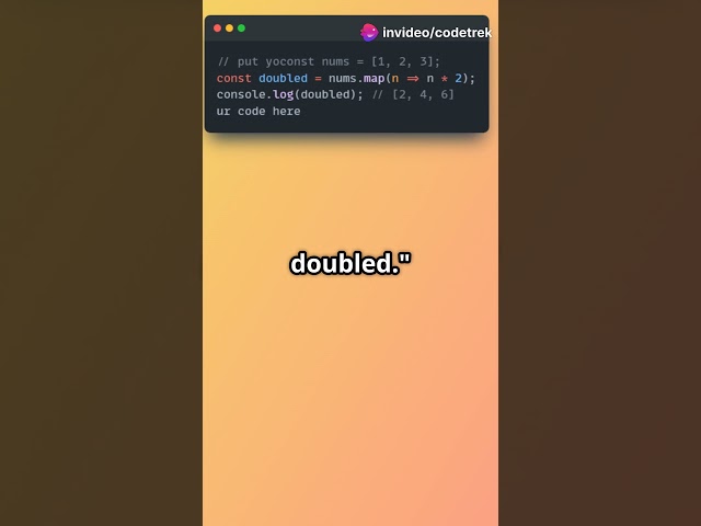Mastering JavaScript's map Method in 6 2025  #coding #correctcoding #ai #computerscience