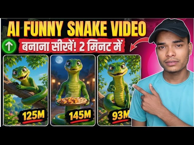 snake ai video kaise banaye 🔥| instagram viral snake ai video editing | snake human ai video editing