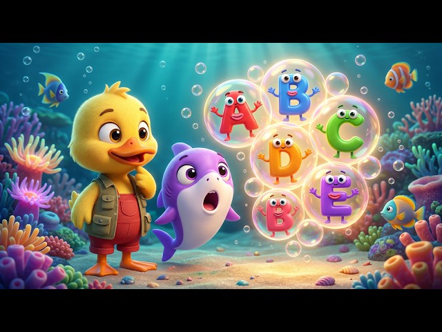 Episode 2: The ABC Letter Adventure in Ocean Bubbles 🔤🐠 Nursery Rhymes and Songs